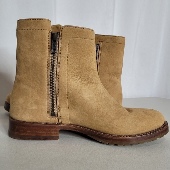 Frye Natalie Double Zip Leather Bootie - Size 7.5 - Picture 5 of 16